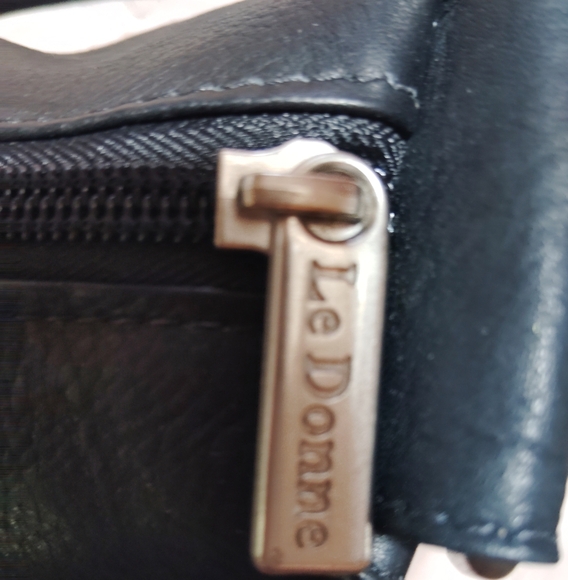 CLEAN!! LA DONNE, Leather Urban Hobo Columbian Shoulder Bag - Picture 5 of 8